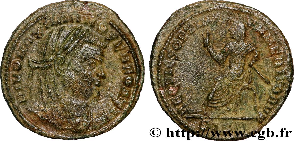 MAXIMIANUS HERCULIUS Demi-follis ou demi-nummus fVZ