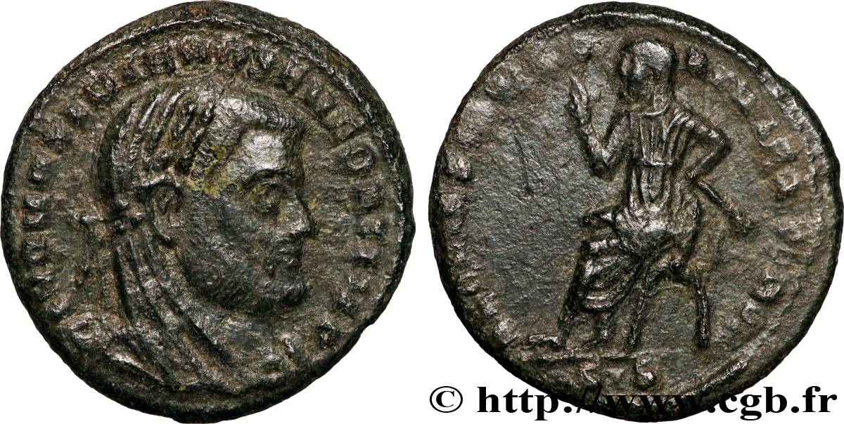 MAXIMIANUS HERCULIUS Demi-follis ou demi-nummus SS/fVZ