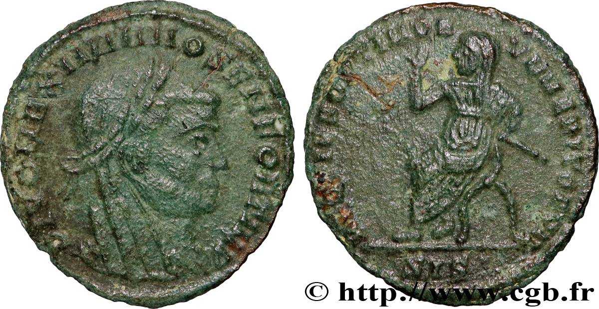 MAXIMIANUS HERCULIUS Demi-follis ou demi-nummus XF/AU