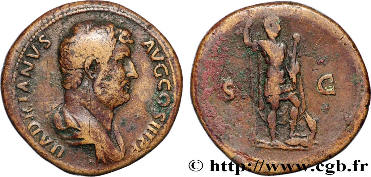 HADRIAN Sesterce XF/VF