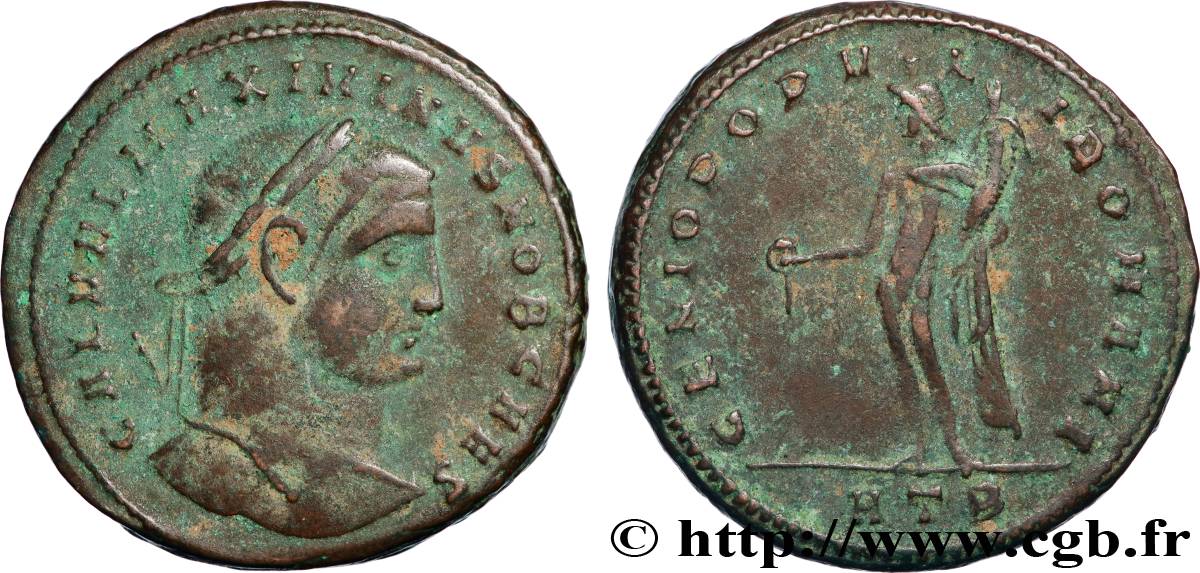 MAXIMIN II DAIA Follis ou nummus TTB