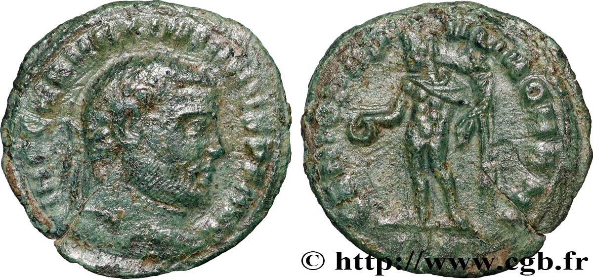 MAXIMIANUS HERCULIUS Quart de follis ou quart de nummus XF