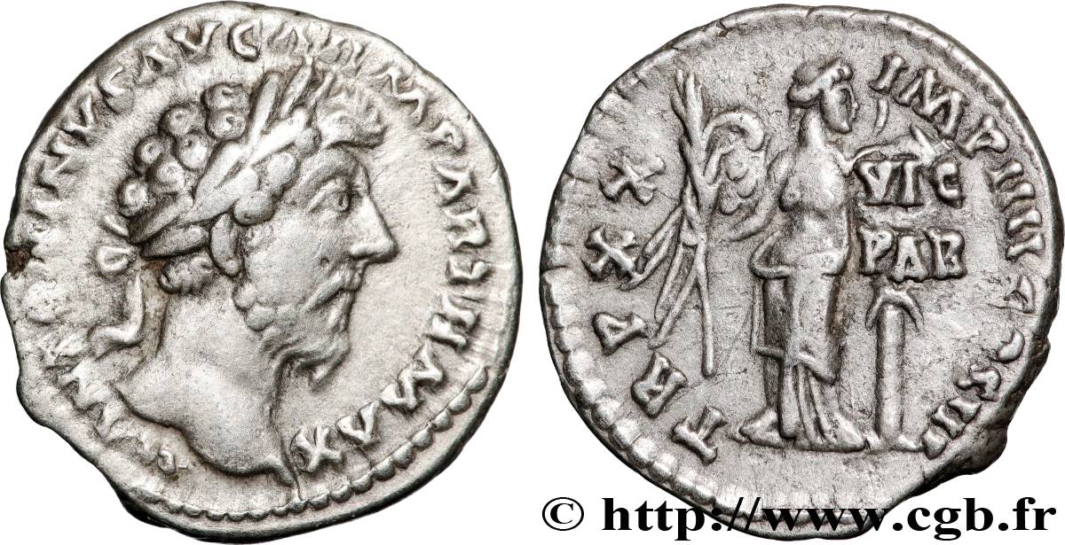 MARCUS AURELIUS Denier AU
