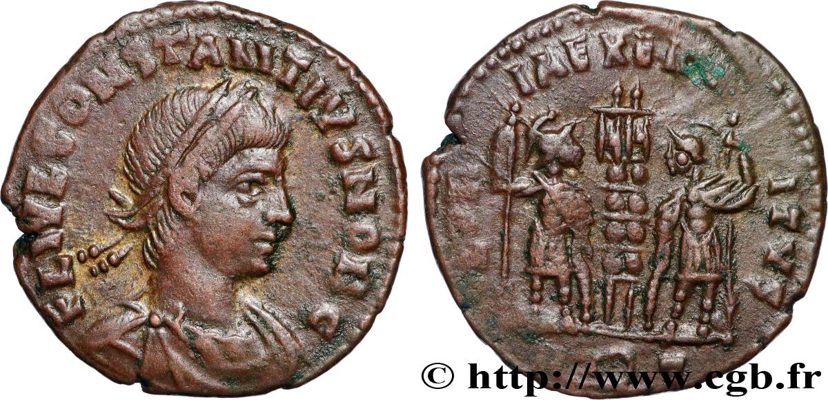 CONSTANTIUS II Centenionalis ou nummus AU