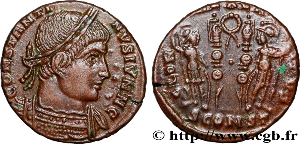 CONSTANTIN II Centenionalis ou nummus SPL/SUP