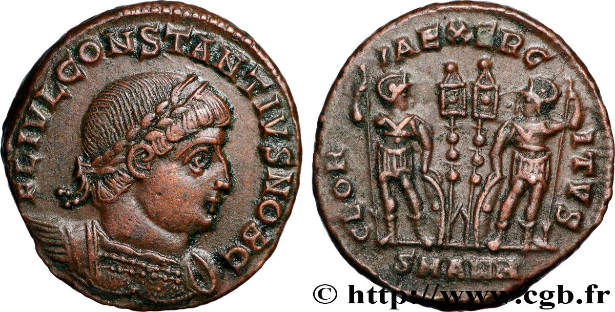 CONSTANTIUS II Centenionalis ou nummus AU