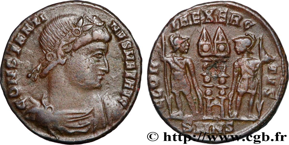 CONSTANTIN Ier LE GRAND Centenionalis ou nummus TTB+