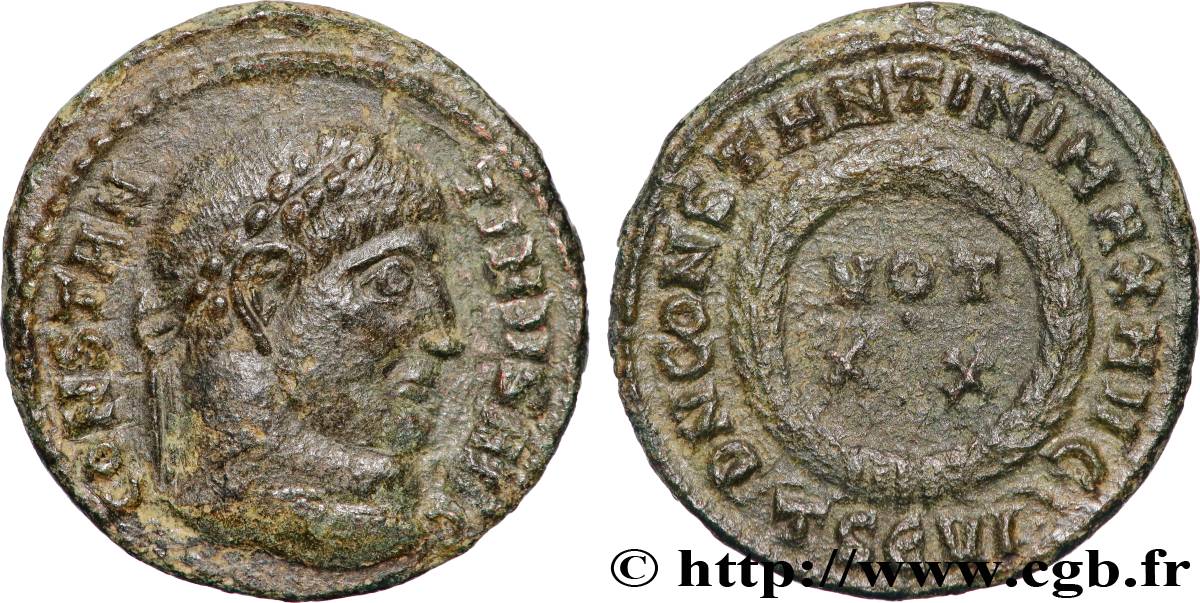 CONSTANTINO I EL MAGNO Centenionalis ou nummus MBC+