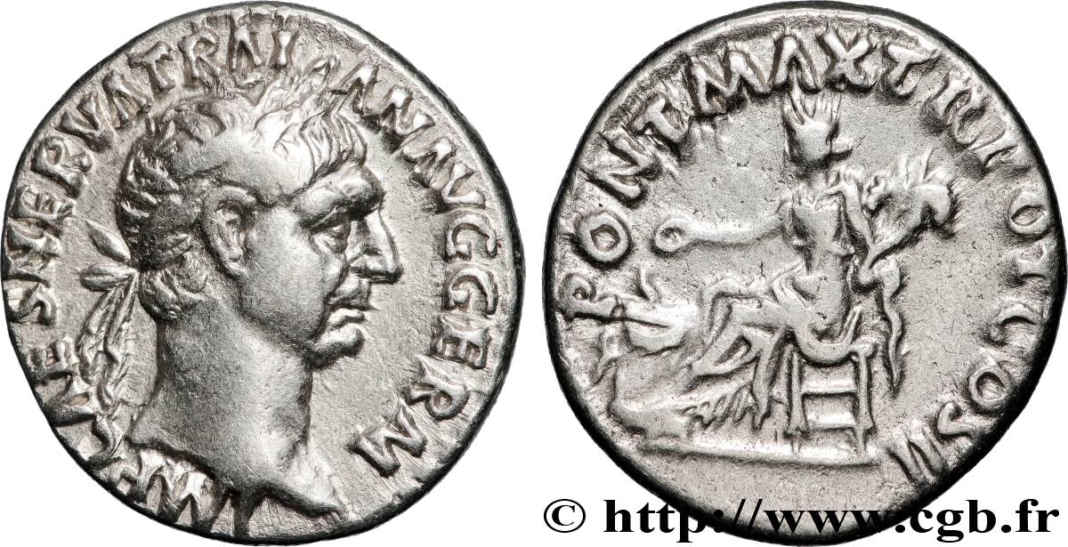 TRAJANUS Denier AU/XF