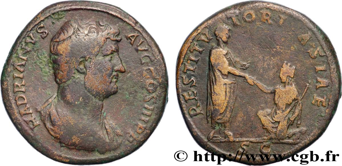 HADRIAN Sesterce XF