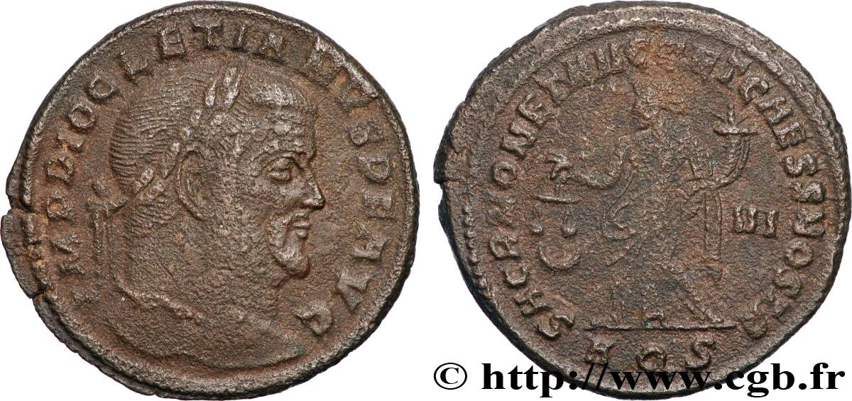 DIOCLÉTIEN Follis ou nummus TTB/TB+