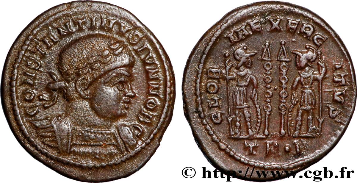 CONSTANTINE II Centenionalis ou nummus AU