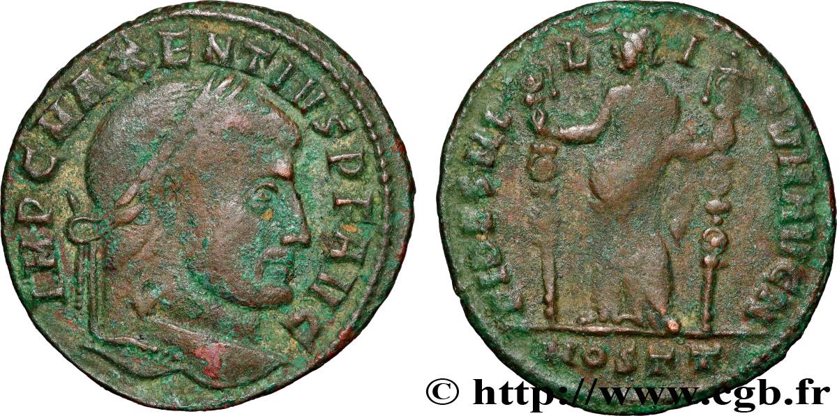 MAXENTIUS Follis ou nummus SS/fSS