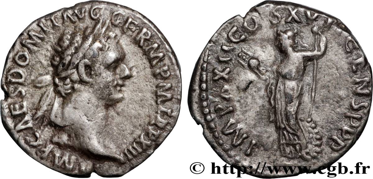 DOMITIANUS Denier XF