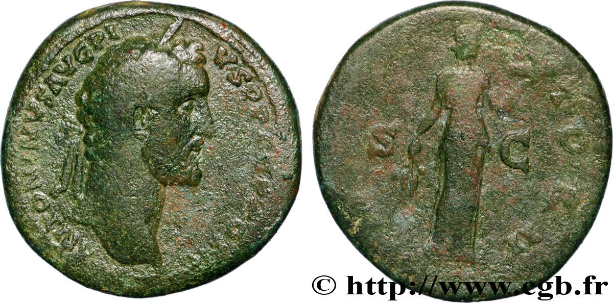 ANTONINUS PIUS Sesterce VF