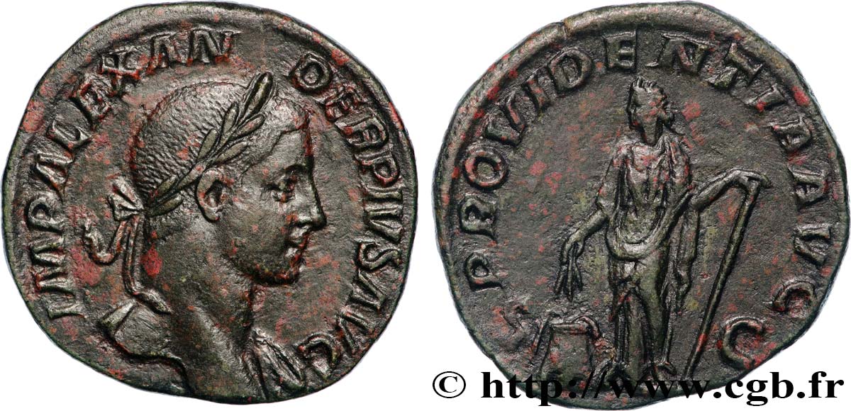 SEVERUS ALEXANDER  Sesterce AU