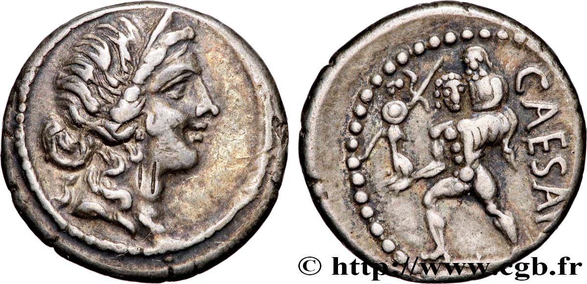 JULIUS CAESAR Denier AU