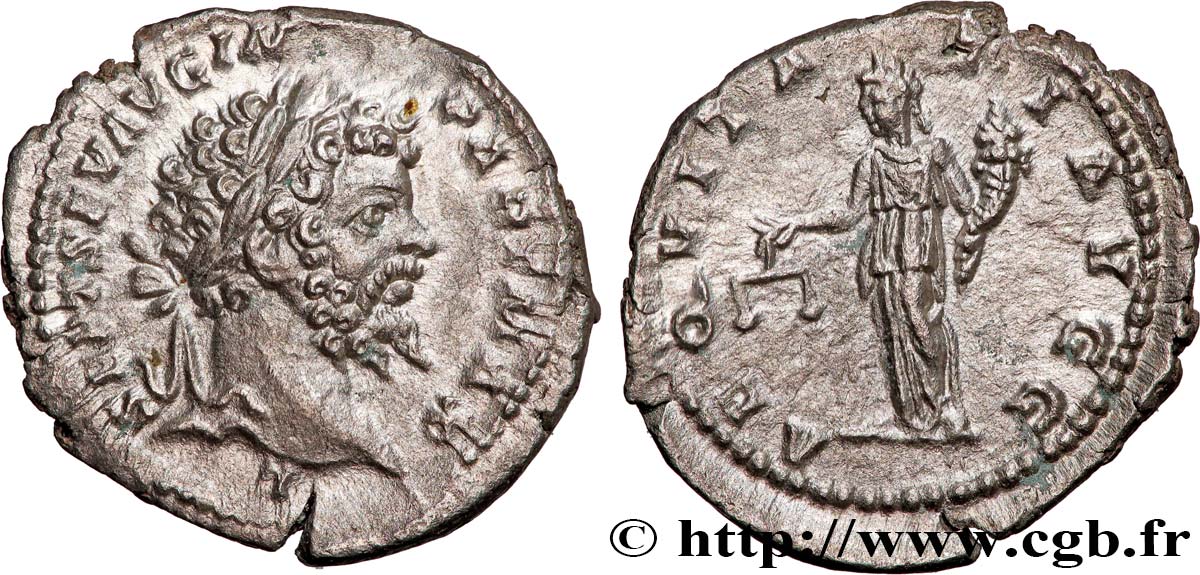 SEPTIMIUS SEVERUS Denier AU/AU