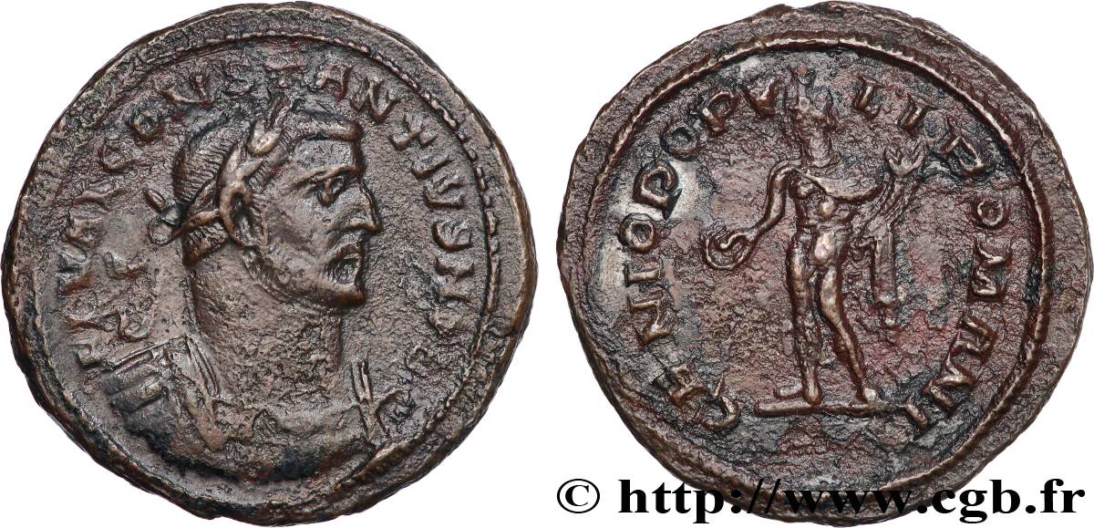 CONSTANCE Ier CHLORE Follis ou nummus TTB+
