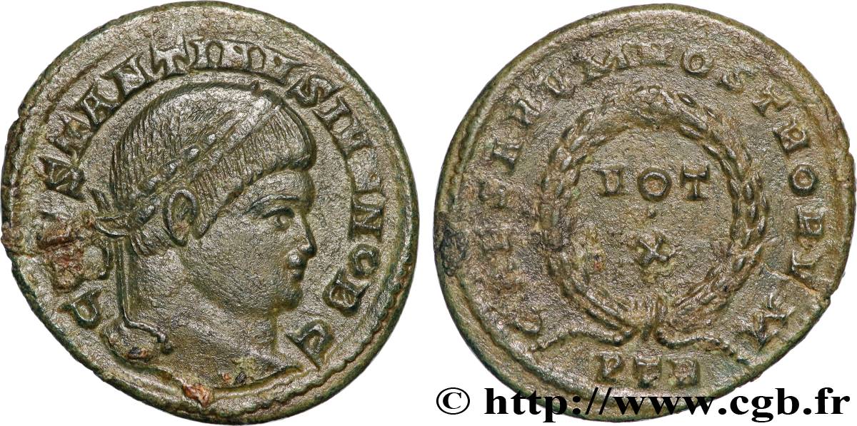 CONSTANTINE II Centenionalis ou nummus AU
