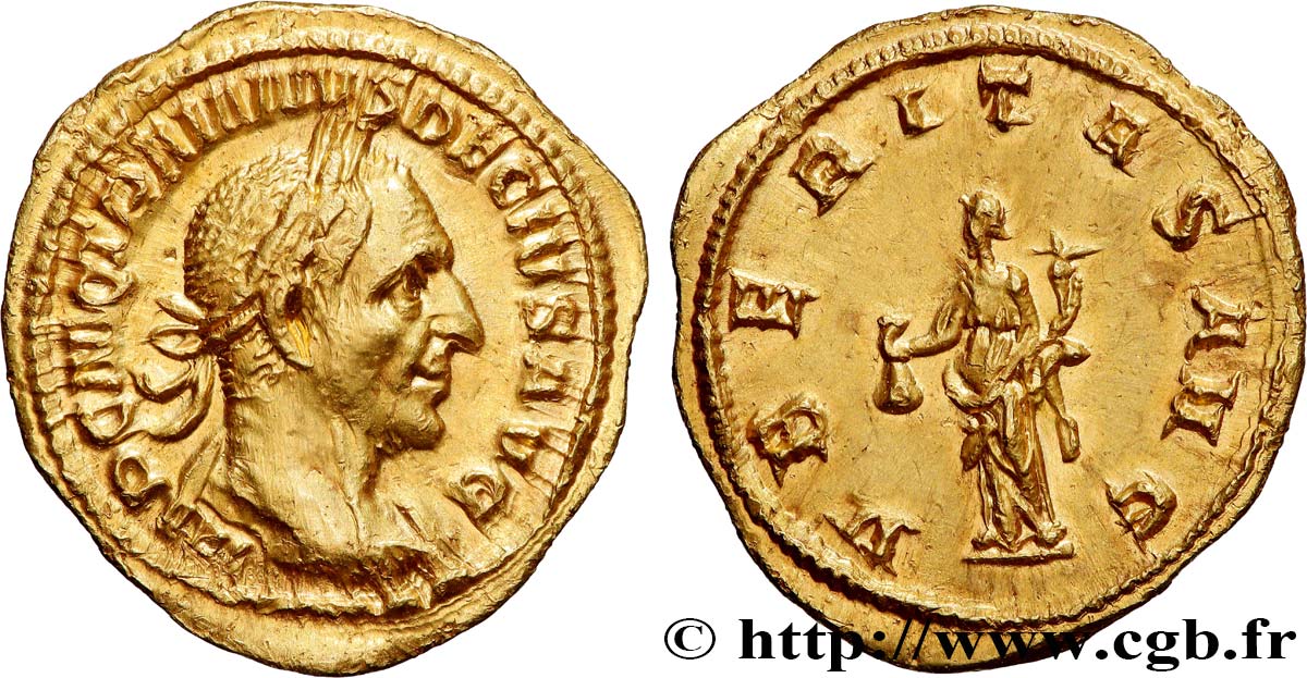 TRAJAN DÈCE Aureus SUP