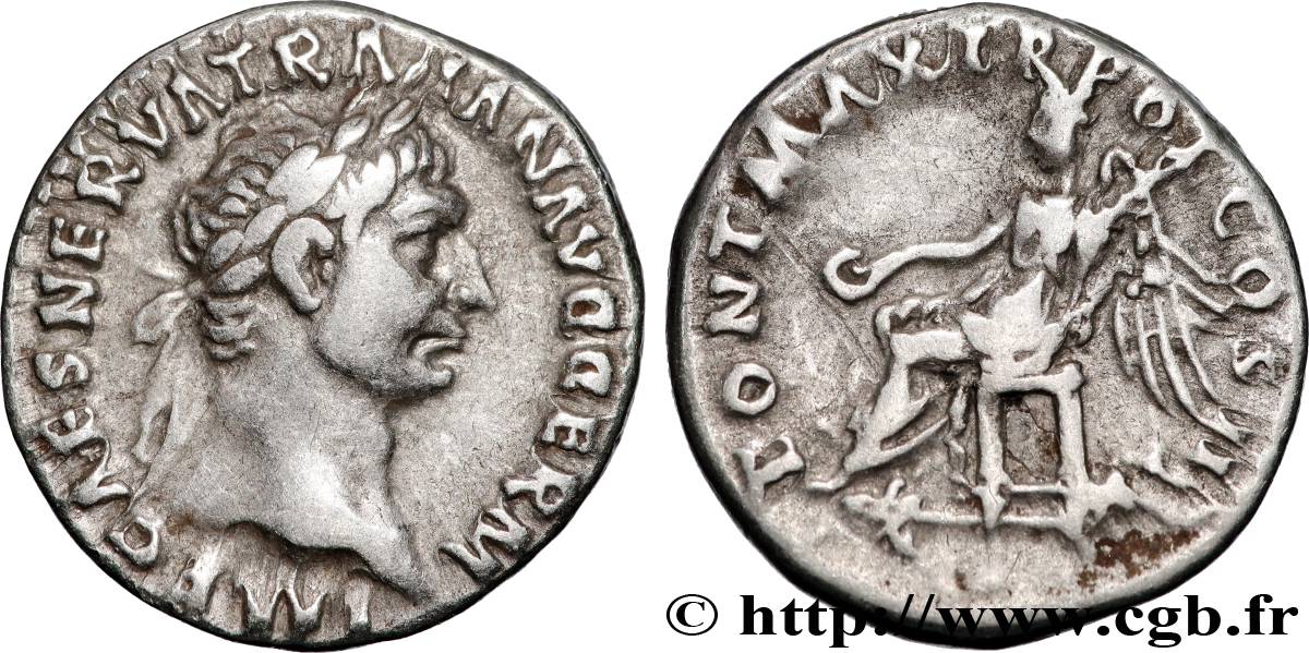 TRAJANUS Denier AU/XF
