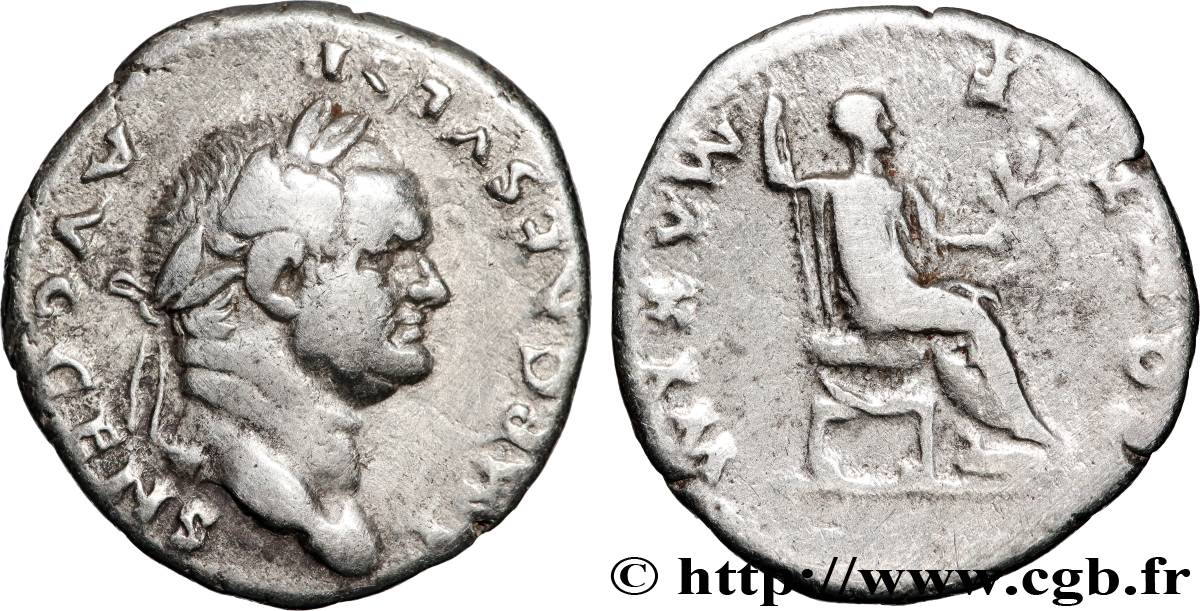 VESPASIANUS Denier XF