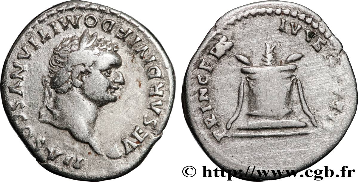 DOMITIANUS Denier AU