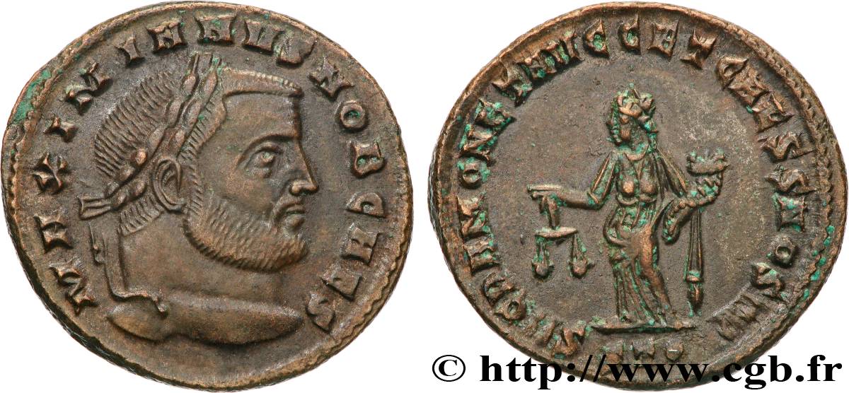 GALÈRE Follis ou nummus TTB+