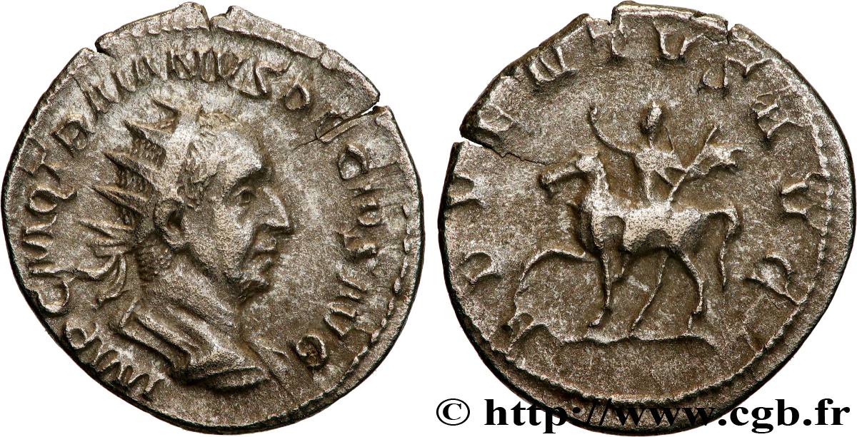TRAJAN DÈCE Antoninien TTB