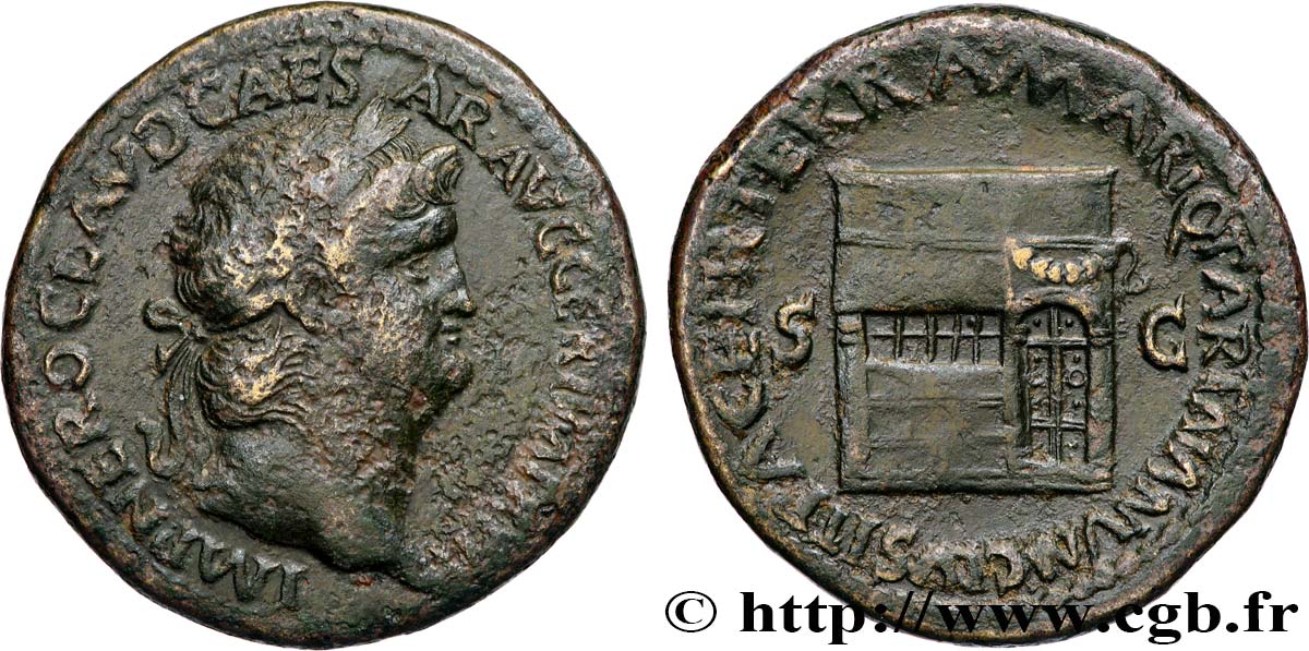 NERO Sesterce, (GB, Æ 35) XF