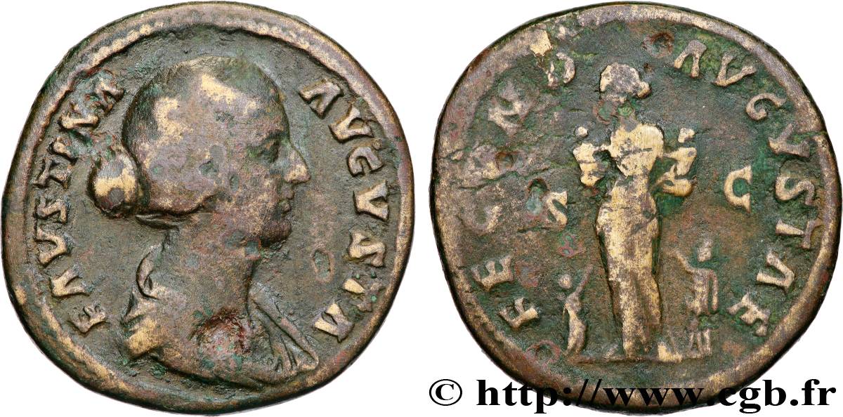 FAUSTINA HIJA Sesterce BC+