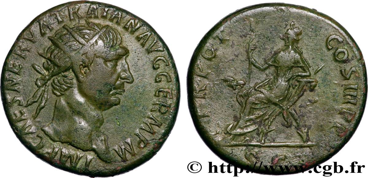 TRAJANUS Dupondius XF