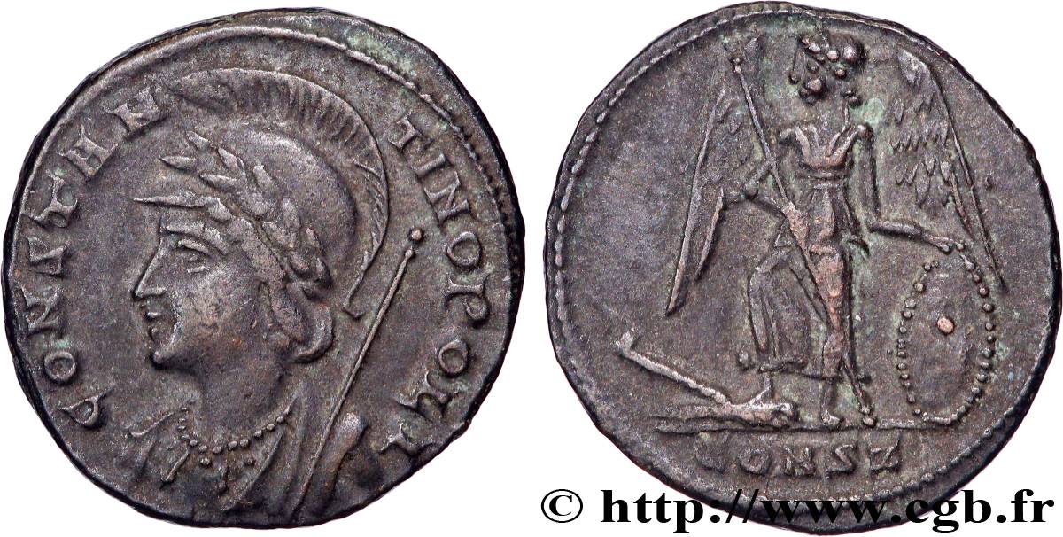 CONSTANTINOPOLIS Centenionalis ou nummus AU
