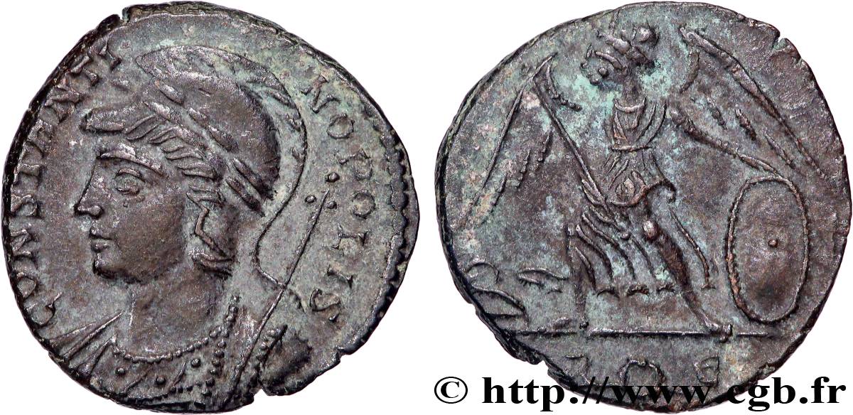 CONSTANTINOPOLIS Centenionalis ou nummus AU