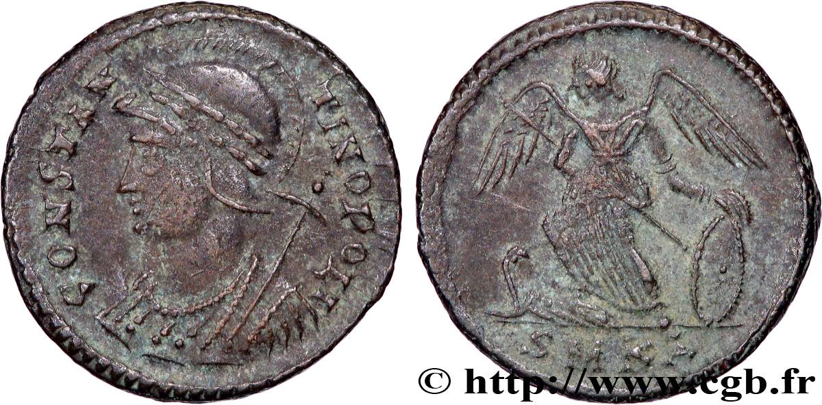 CONSTANTINOPLE Centenionalis ou nummus TTB+