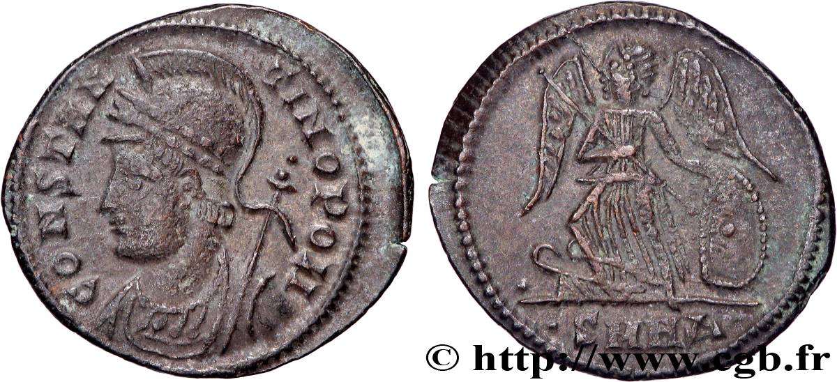 CONSTANTINOPOLI Centenionalis ou nummus BB/q.SPL