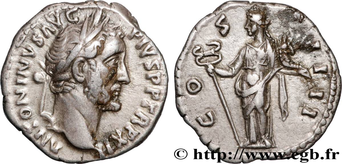 ANTONINUS PIUS Denier AU