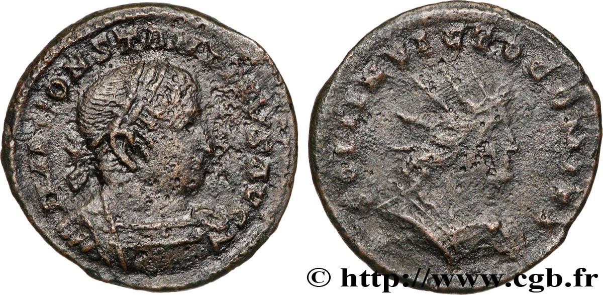 CONSTANTINE I THE GREAT Follis ou nummus XF
