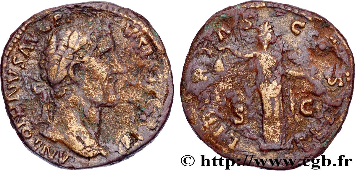 ANTONINUS PIUS Sesterce VF