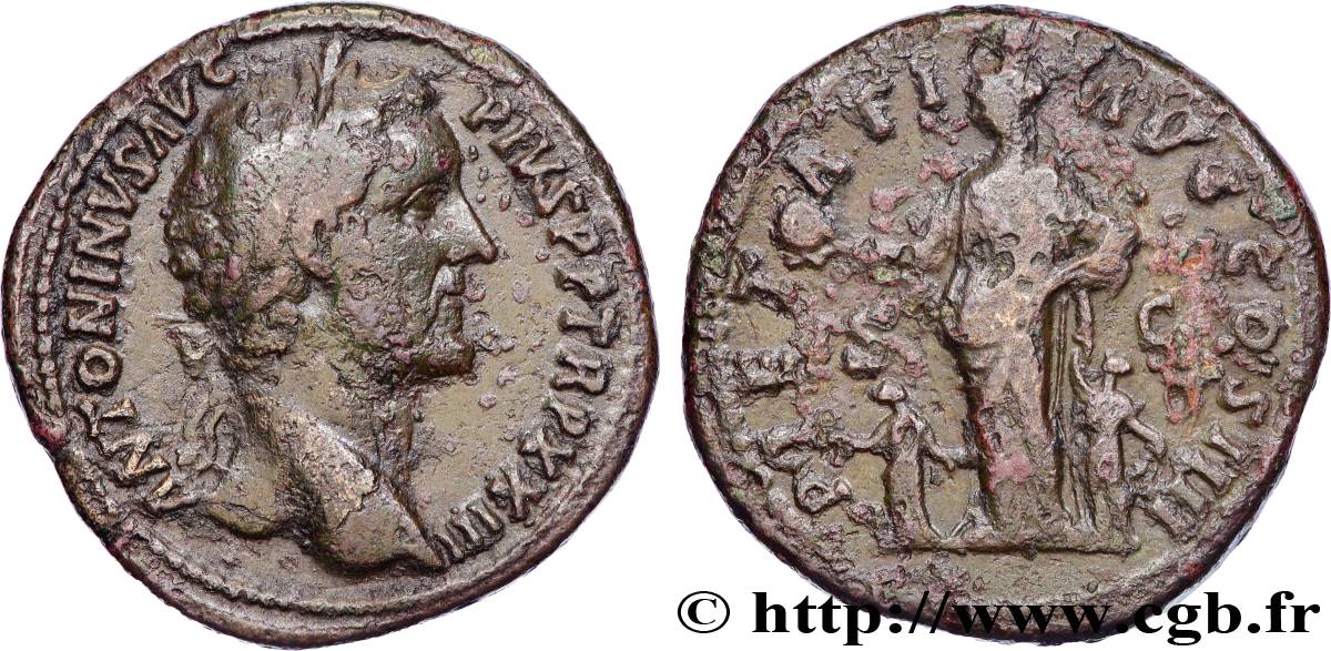 ANTONINUS PIUS Sesterce VF