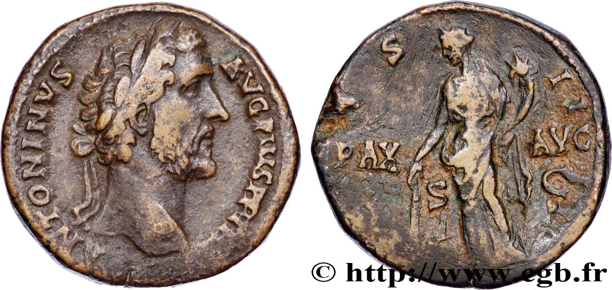 ANTONINUS PIUS Sesterce XF/VF