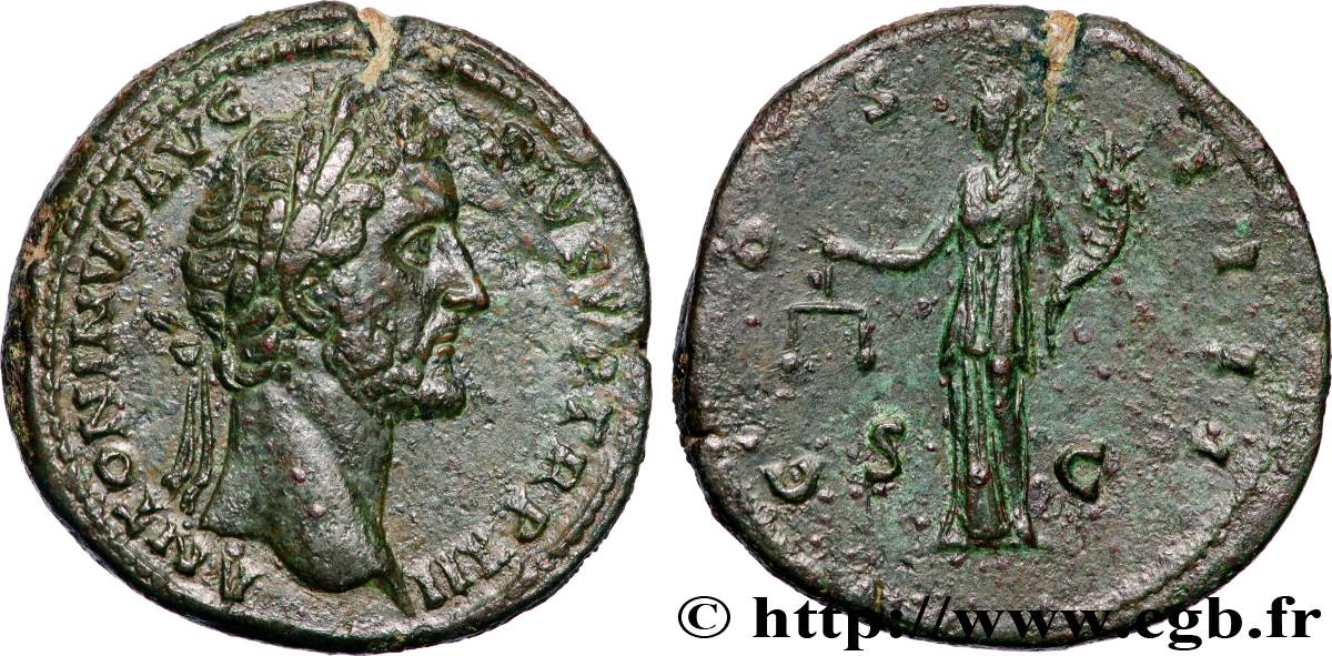 ANTONINUS PIUS Sesterce AU/XF