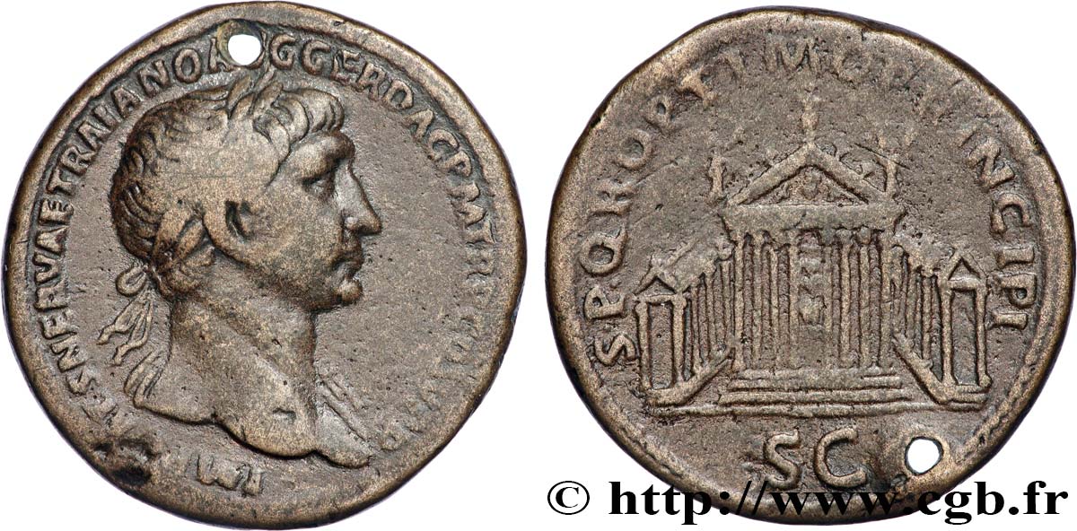 TRAJANUS Sesterce XF