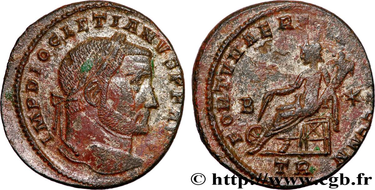 DIOCLETIAN Follis ou nummus XF/AU