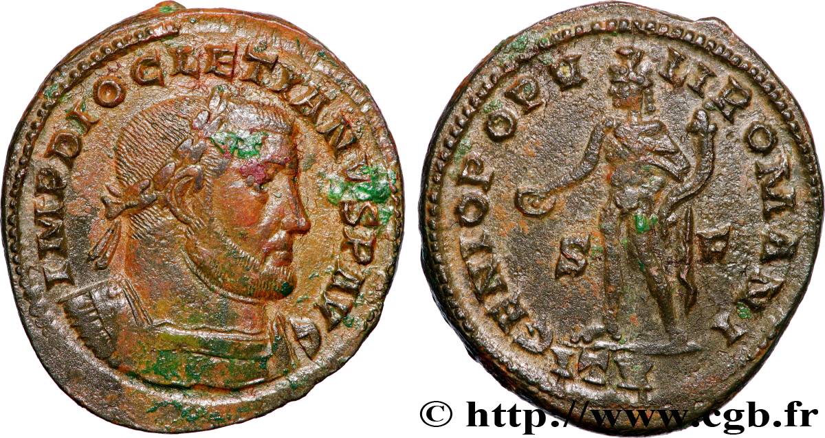 DIOCLETIAN Follis ou nummus AU