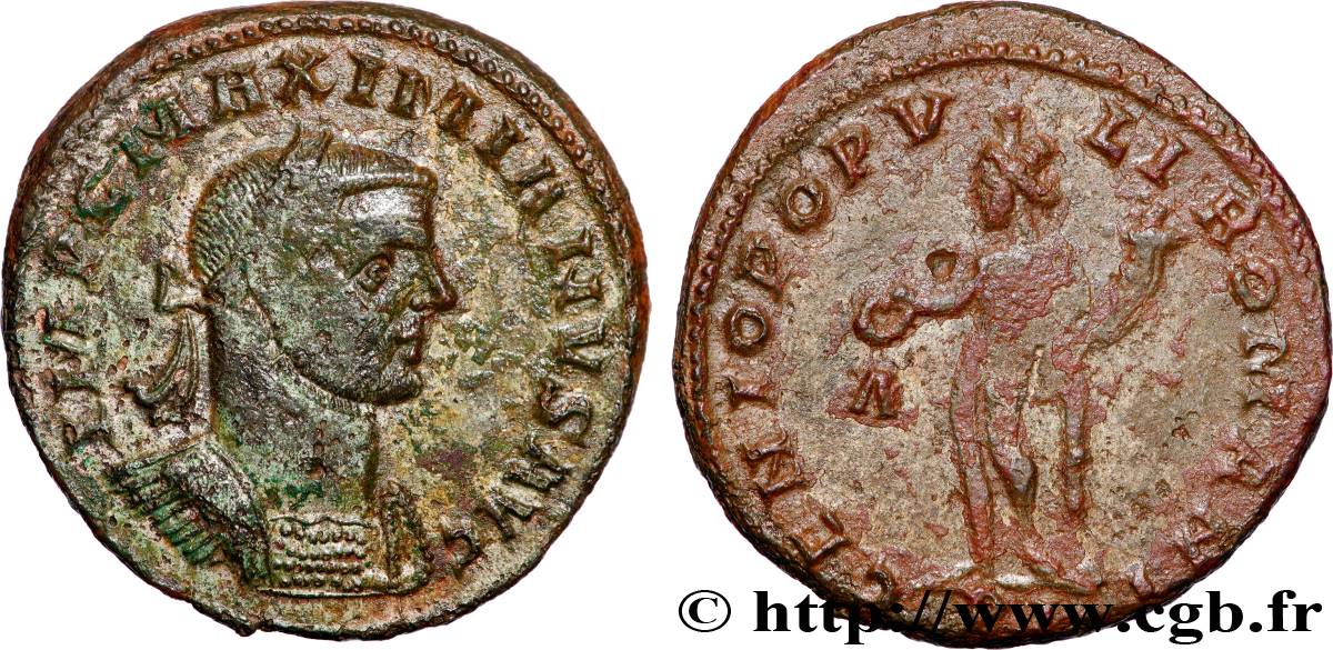 MAXIMIANUS HERCULIUS Follis ou nummus AU