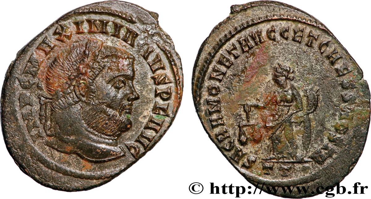 MAXIMIANUS HERCULIUS Follis ou nummus AU
