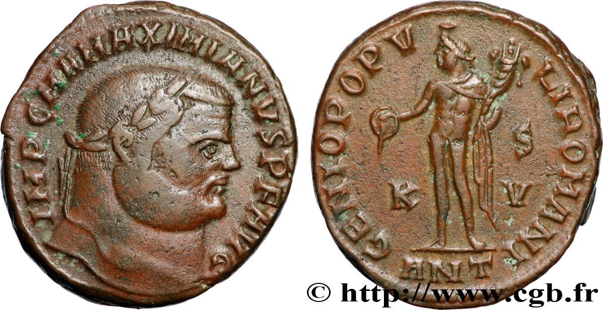 MAXIMIANUS HERCULIUS Follis ou nummus AU