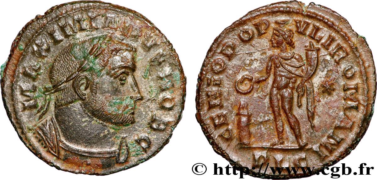 GALERIO Follis ou nummus MBC+